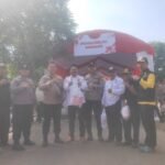 Sambut 79 Tahun HUT Bhayangkara POLRI, Polres Metro Bekasi Kabupaten dan Pokdarkamtibmas Bhayangkara Resot Bekasi Kabupaten, Adakan Bakti Sosial Donor Darah dan Berbagi Sembako